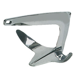 Trefoil® anchor made of mirror-polished AISI316 stainless steel
