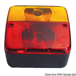 RIGHT rear light 3 functions 2 bulbs