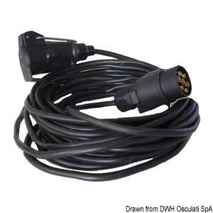 Extension cable for trailer 7 poles 10 m