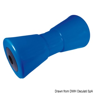 Central roller, blue 200 mm Ø hole 17 mm