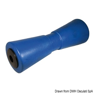 Mittlere Kielrolle, blau 286 mm Ø Bohrung 21 mm