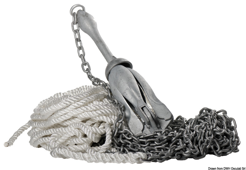Anchor Rode Set: line, chain, connector and anchor