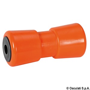 Central roller, orange 185 mm Ø hole 21 mm