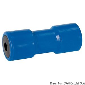 Blue central rolle 200 mm Ø hole 21 mm