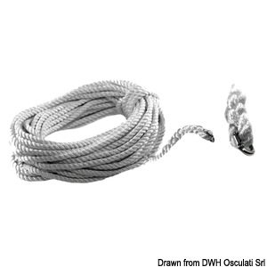 Rope and connecting link 16 mm