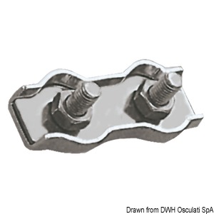 SS double clamp 3 mm