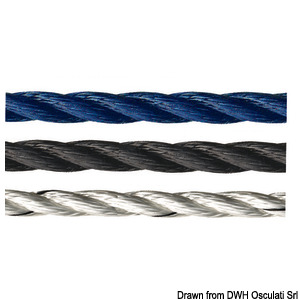 Marlow polyester mooring line blue 10 mm