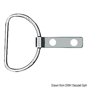 Prsten sa pločicom od inoxa