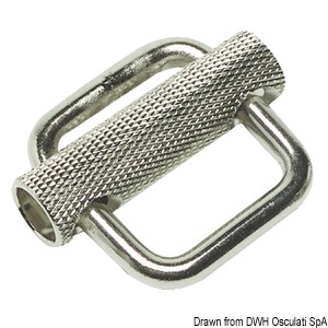 Stainless steel buckle with slider