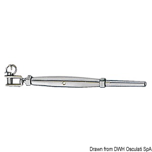 S.S turnbuckle fixed jaw 6 mm
