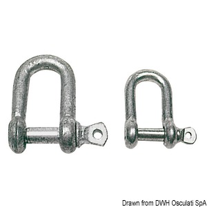 Shackle made of galvanized steel 20 mm