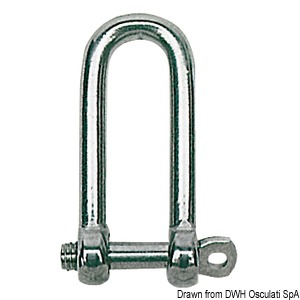 Long shackle AISI 316 5 mm