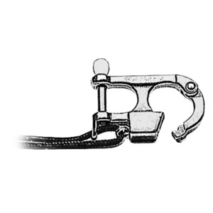 Stainless steel snap-hook for water skiing complying with Ri.Na standard (declaration 165/06/DIP dated 18/04/1988)