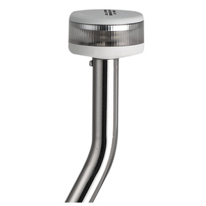 Pole light with EVOLED 360° light - Pull-out angular version with stainless steel base, flat mounting