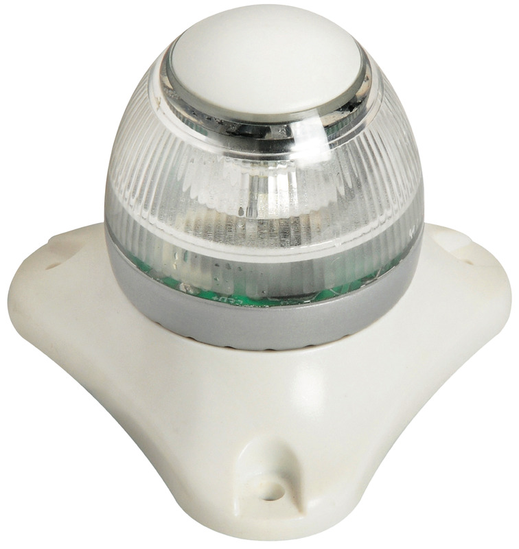 Osculati Sphera II Watertight Black ABS Body White Stern LED Navigation Light 2W 