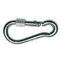 Stainless Carbine hooks with screw safety sleeve title=