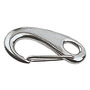 Snap-hooks with spring opening, made of stainless steel title=