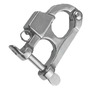 Stainless steel snap-hook for water skiing complying with Ri.Na standard (declaration 165/06/DIP dated 18/04/1988)