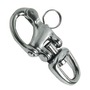 Double-joint snap-shackles for spinnaker, halyards and general purposes, made of stainless steel