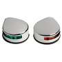 Evoled low consumption LED navigation lights made of stainless steel for flat mounting title=