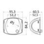 Sphera II LED navigation lights up to 20 m, mirror-polished stainless steel body