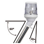 Pull-out white pole light 30° on axis 60 cm