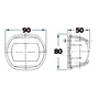Classic 12 AISI 316/112.5° red navigation light