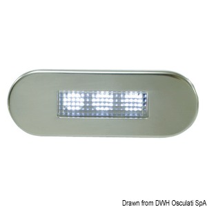 LED courtesy light for recess mounting - frontal orientation