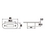 LED courtesy light for recess mounting - frontal orientation