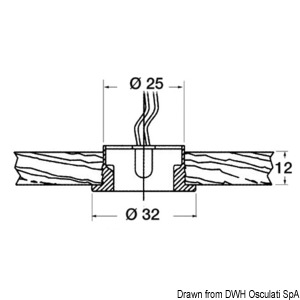 Circinus LED-Orientierungsleuchte, blau 12/24 V