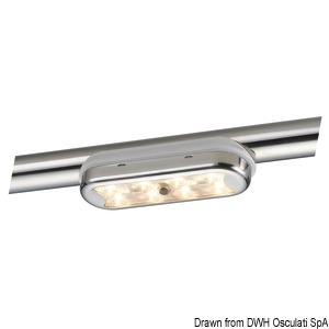 Bimini compact overhead 8 HD LEDs Curved bottom w/switch