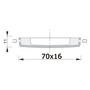 FORESTI E SUARDI Andromeda LED courtesy light, recessless version - downward orientation