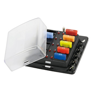 Fuse holder box with warning lights 10 housings