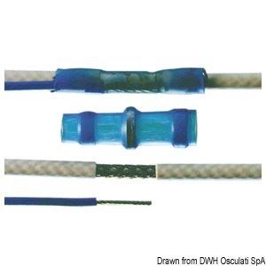 Watertight soldering joints blue