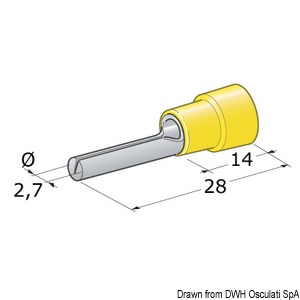Spinotto giunzione maschio 2,5-6 mm²