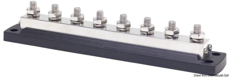 Details about   Osculati Bus-Bar Electric Terminal Board 150A with 20x4mm Shunt Terminals