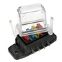 Watertight blade fuse holder with deep lid