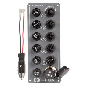 Panel de 5 interruptores + toma de encendedor