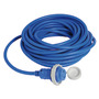 Pre-mounted cap + cable white 15 m 16 A