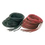 Battery cables, made of copper and coated with synthetic resin insulating covering title=