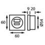 USB-Steckdose 5 V verchromt