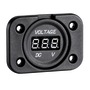 Digital voltmeter/ampere meter and sockets for recess mounting title=