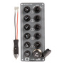 Electric control panel 5 switches + lighter plug
