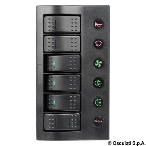 PCP Compact electric panel w/6 switches