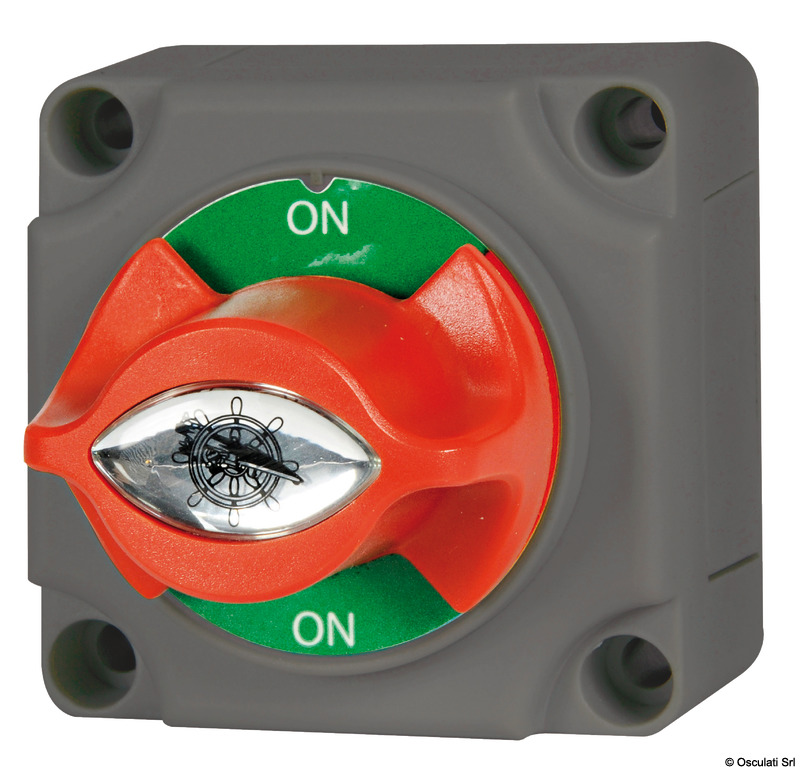 Battery switch with non removable key