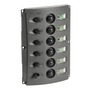Electrical panels with automatic fuses and double LED title=