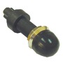 Watertight brass push button black