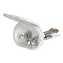 Oval shower box white PVC hose 2.5 m Shower rear outlet