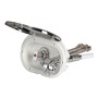 Oval shower box chromed PVC hose 4 m Shower rear outlet