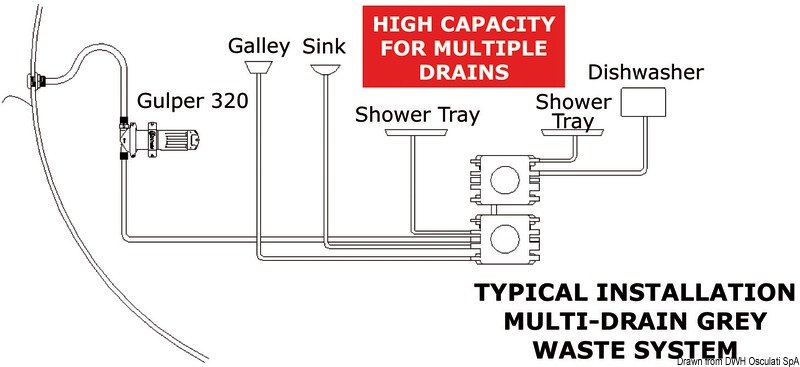 Shower Pump Waste Water Pump Drain Whale Gulper 220 12V Boat